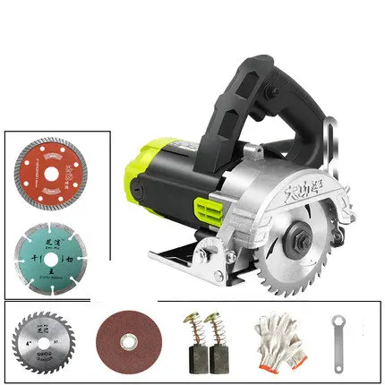 AC220V 2300W multi-function small household cutting machine for tile/stone/metal/wood cutting,multi-size optional,free saw blade - Цвет: TYPE S