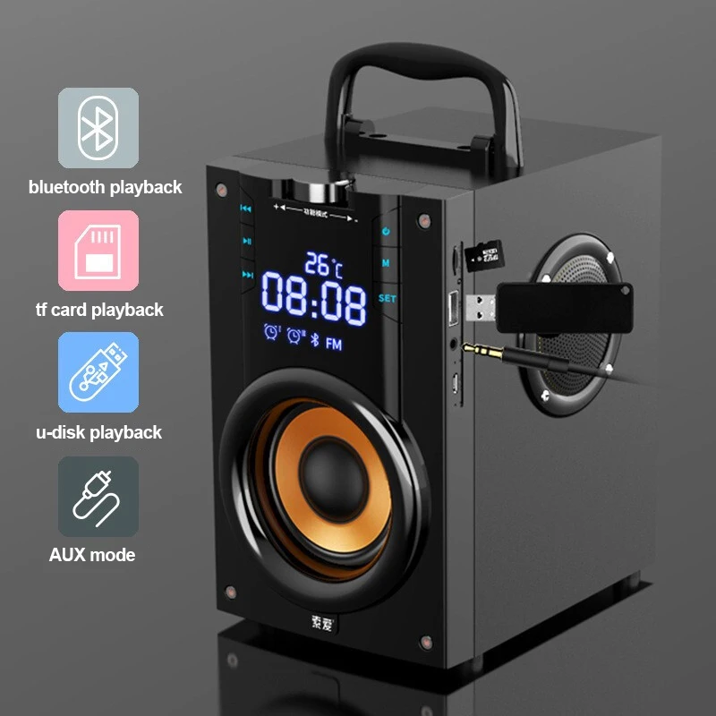 SOAIY Q22 Bluetooth динамик беспроводной стерео сабвуфер 3 динамика s большая мощность для