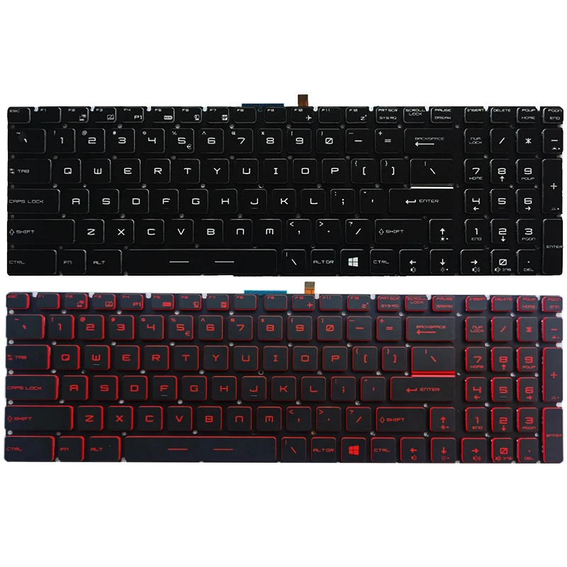 New Us Laptop Keyboard For Msi Gp63 8re 8rf Ms 16p3 Ms 16p5 Us Keyboard Replacement Keyboards Aliexpress