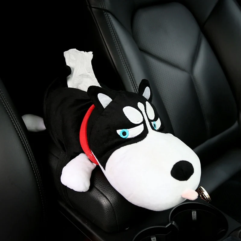 

High Quality Universal Plush Car Armrest Tissue Box Creative Cartoon Cute Animals Napkin Holder Car Interior Home Accessories