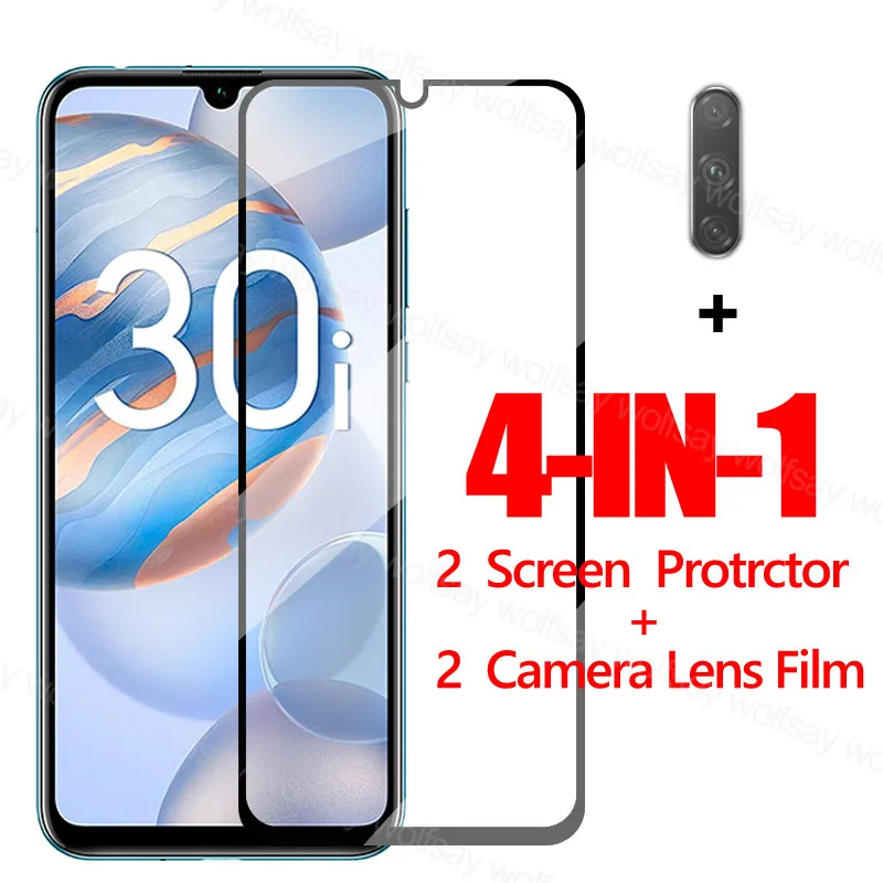2.5D Защита экрана для Honor 30i стекло 10X Lite 30 закаленное 9H Защитная пленка телефона