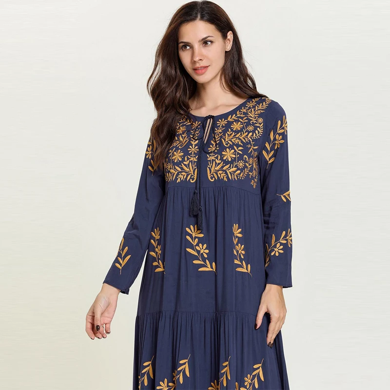 Vestidos Compridos платье dubai abaya Марокко Арабский мусульманский мусульманское платье Турция Кафтан турецкий хиджаб платья Одеяние мусульмане Longue арабских