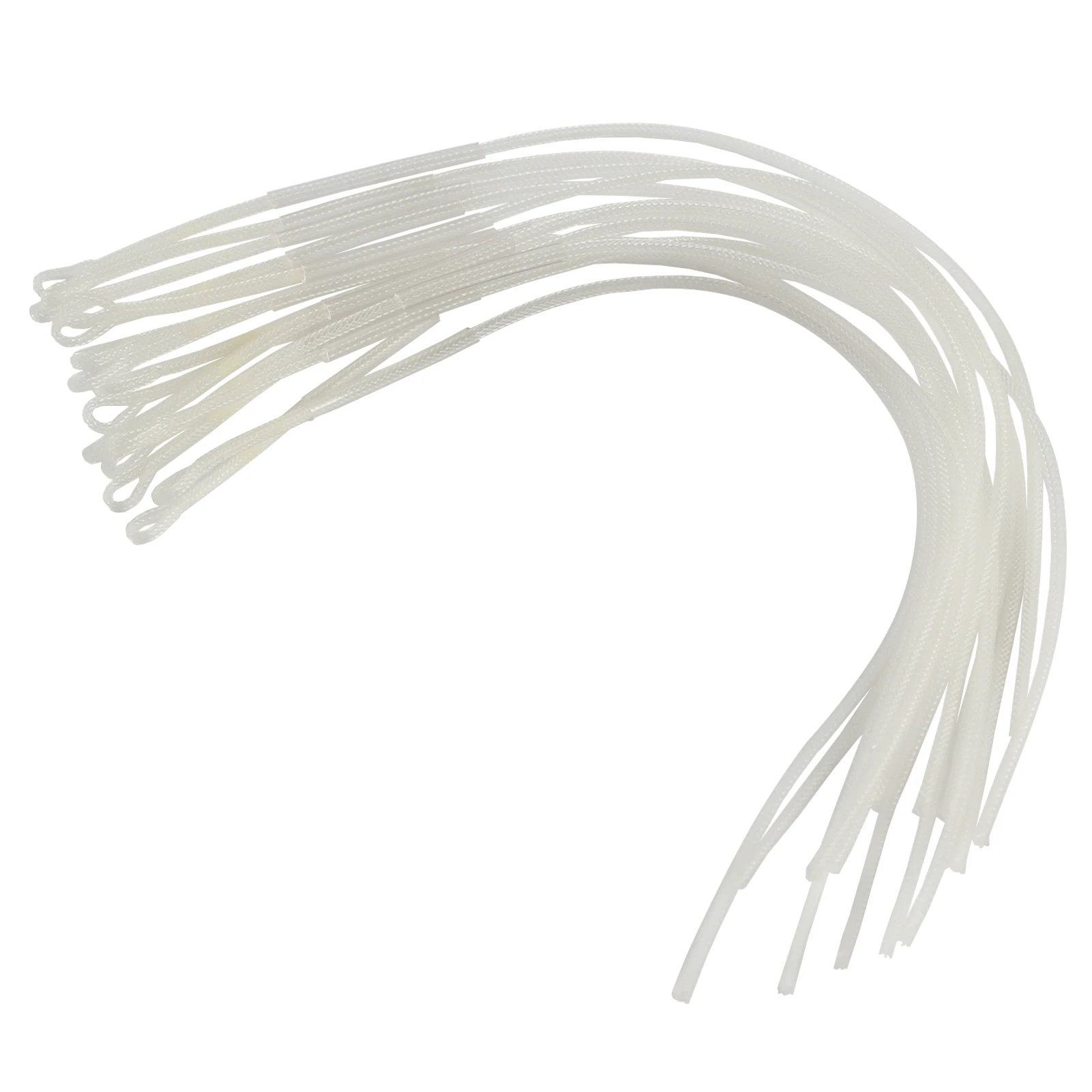 15pcs/45pcs High Strength Nylon Braided Leader Loops Fly Fishing Line