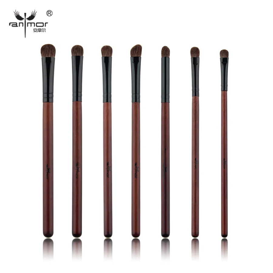 Anmor Eyeshadow Brush Set 7PCS Professional Makeup Brushes For Eye Make Up Soft Pony Hair Cosmetic Kit Tools Pinceaux Maquillage