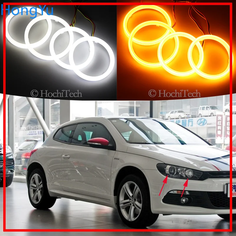 Светодиодный поворотник из хлопка с переключаемым светом белый Янтарный