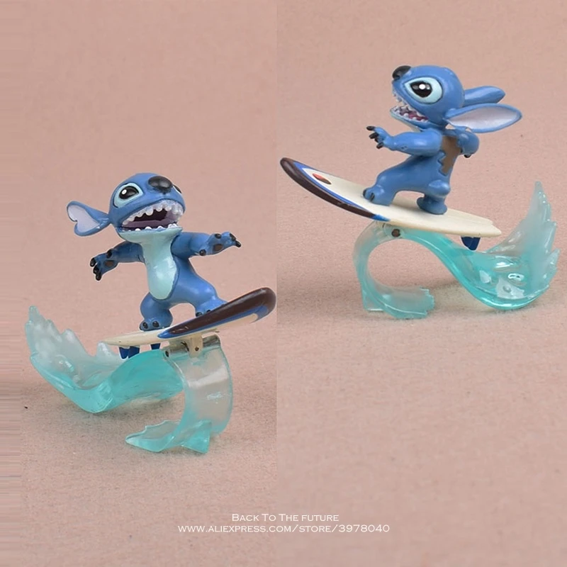Disney Lilo& Stitch 5 шт./компл. 5-7 см фигурка аниме украшение Коллекция фигурка мини-кукла, игрушка модель для детей подарок