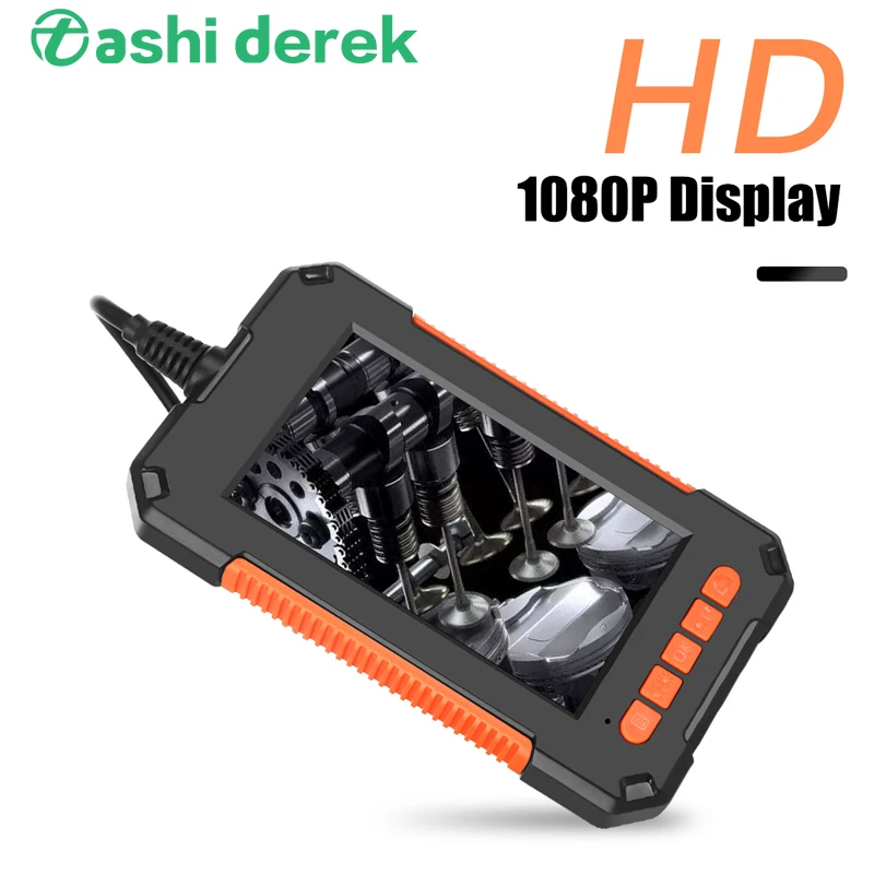 

1080P HD Display Industrial Endoscope Camera 8 Pcs LED Lights 4.3inch Screen pipe drain sewer inspection camera with soft cable