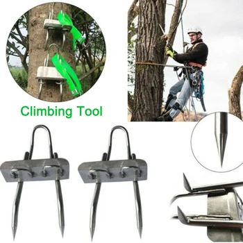 

1Pair Multifunction Tree Climbing Artifact 304 Stainelss Steel Safety Non-slip Picking Cat Tool FH99