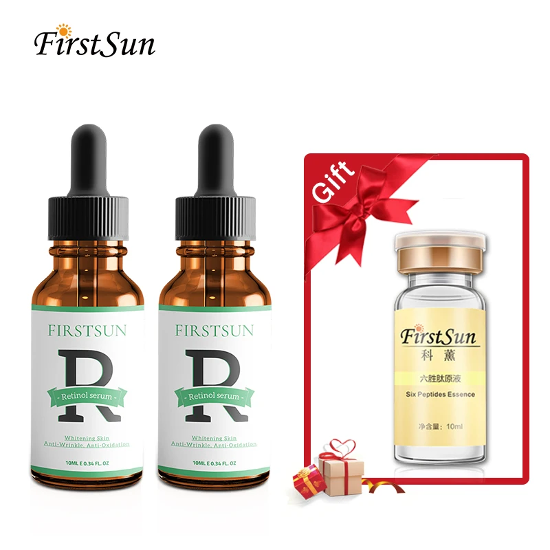 3pcs 2 шт. Firstsun Сыворотка для лица Витамин С ретинол 2.5% устойчивое восстановление кожи против морщин анти акне антивозрастная Сыворотка лифтинг уход за кожей - Вес нетто: 3pcs