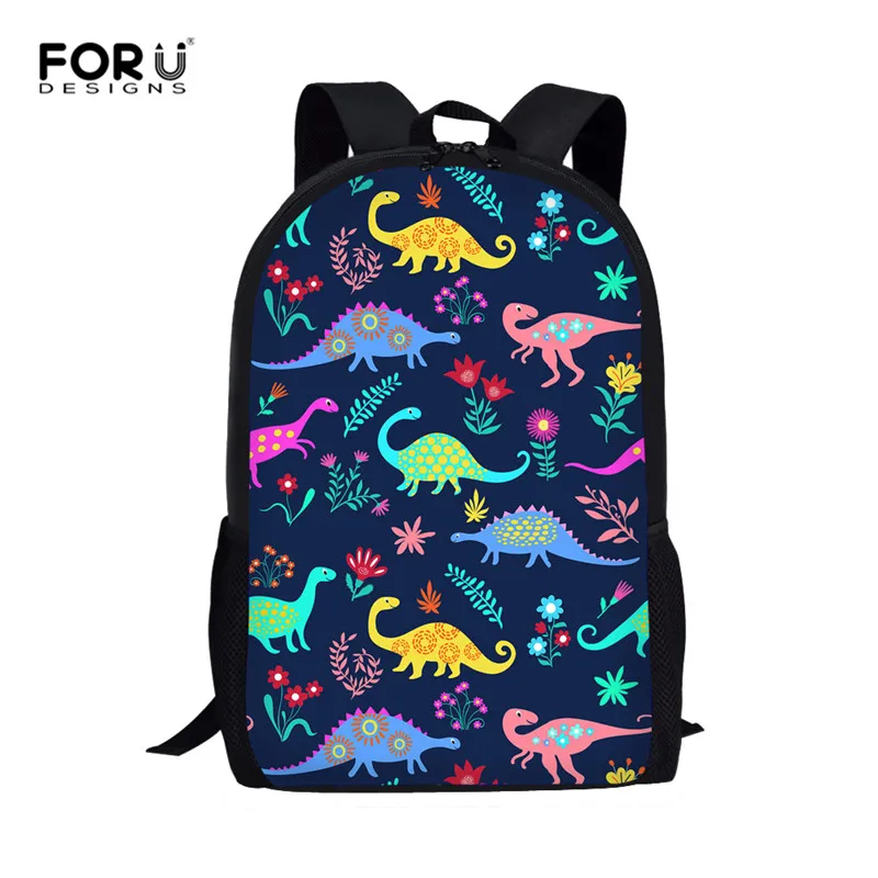 FORUDESIGNS/с рисунком динозавра из мультфильма, школьный рюкзак для девочек, детские школьные рюкзаки 3 шт./компл. детские школьные сумки ортопедический рюкзак для девочек школьные рюкзаки - Цвет: Z5168C