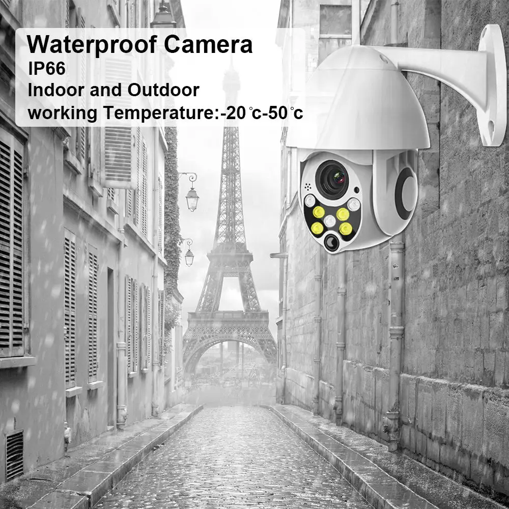 1080P PTZ IP камера наружная Wifi скоростная купольная 4X цифровой зум двухстороннее аудио ночное видение IP66 камера видеонаблюдения для дома