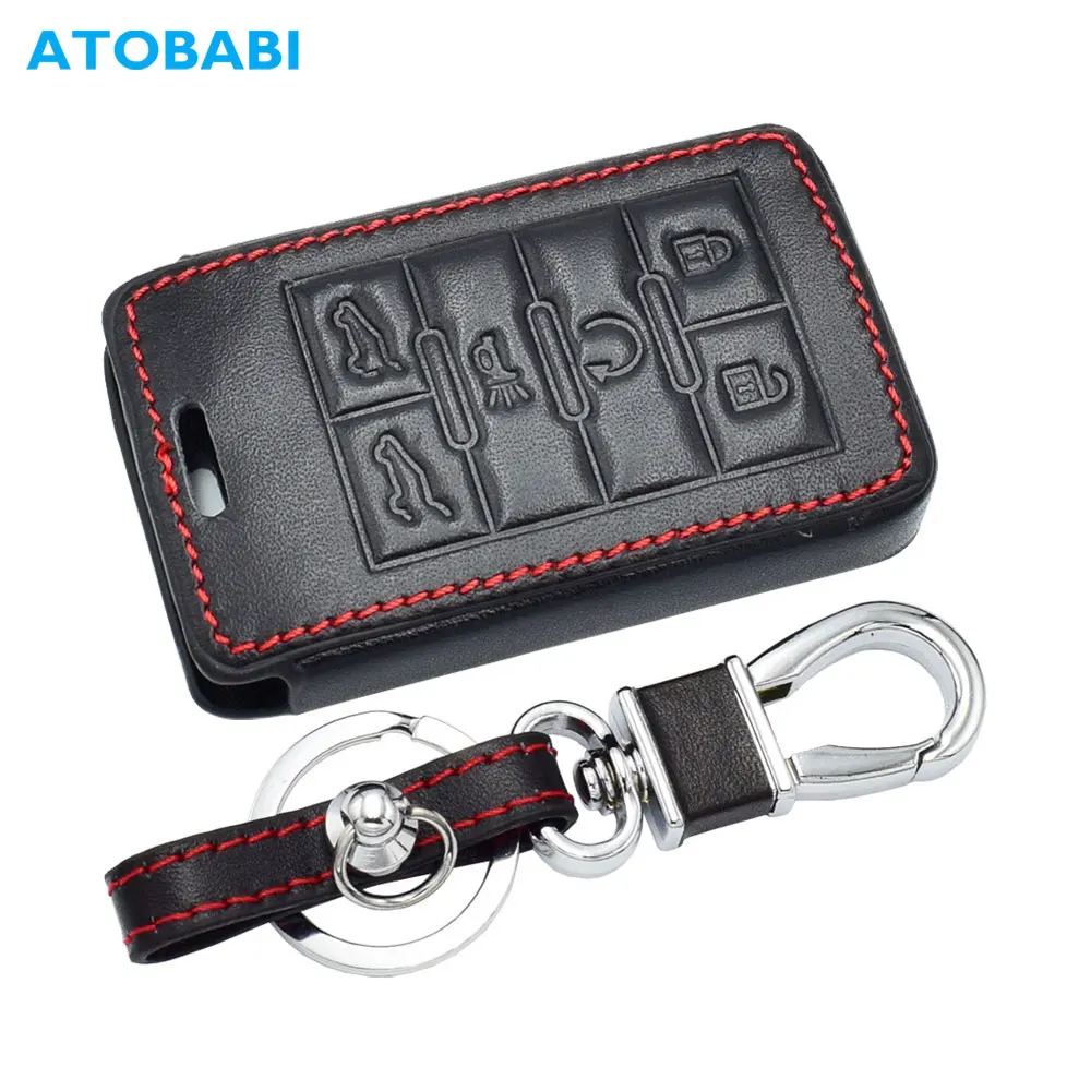 Leather Car Keychain Logo Key chain Ring Keyfob For Cadillac CTS ESCALADE ATS Leather Car Keychain Logo Key chain Ring Keyfob For Cadillac CTS ESCALADE ATS