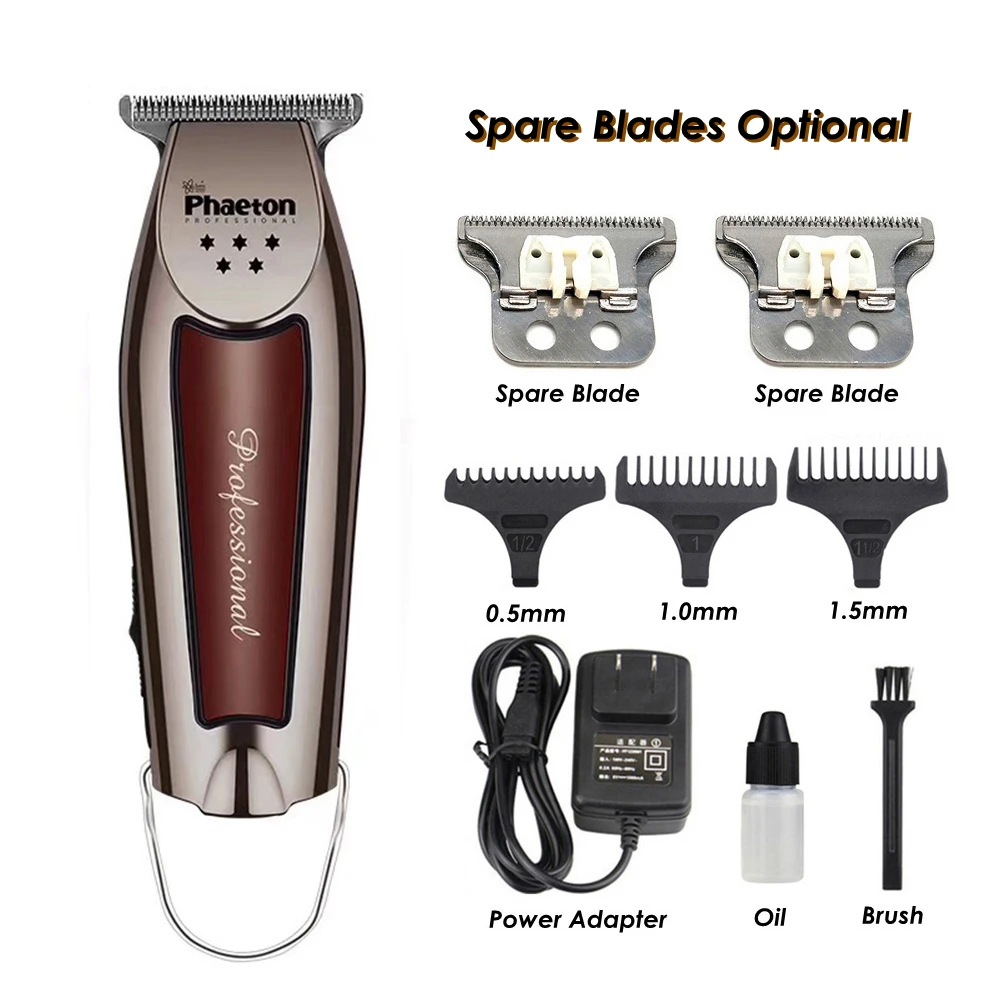 New Hair Trimmer For Men Professional 0.1mm T Blade Electric Cordless Hair Clippers Barber Finish Haircut Machine - Hair Trimmers - AliExpress