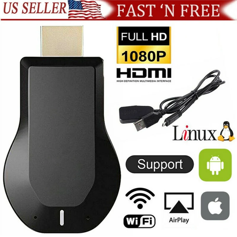 1080P HD TV Stick AnyCast DLNA WiFi Wireless Miracast Airplay Dongle | Компьютеры и офис