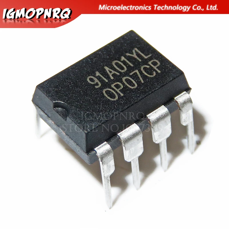 10 шт. OP07CP OP07 OP07C DIP-8 Операционные усилители-Op Amps низкая офсетная напряжение новый