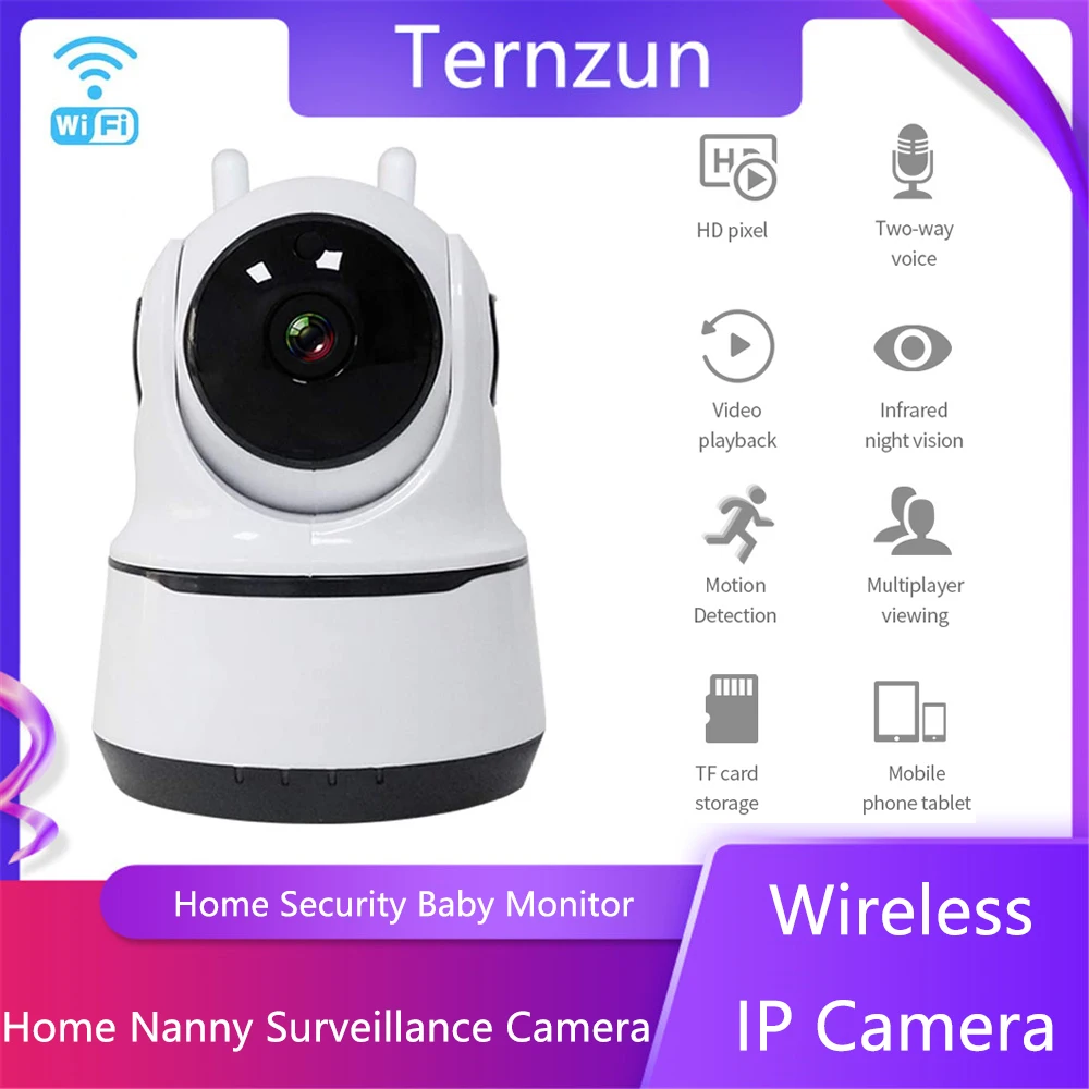 

Wireless IP Camera Wifi Smart Home Security Video Surveilance Camera Two-way Intercom Motion Detection Intelligent Baby Monitor