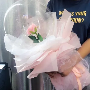 

Globos LED Balloon Rose Bobo Ball Rose Valentines Day Gift Birthday Party Wedding Decoration Gift Balloons Led Lumineux valentin