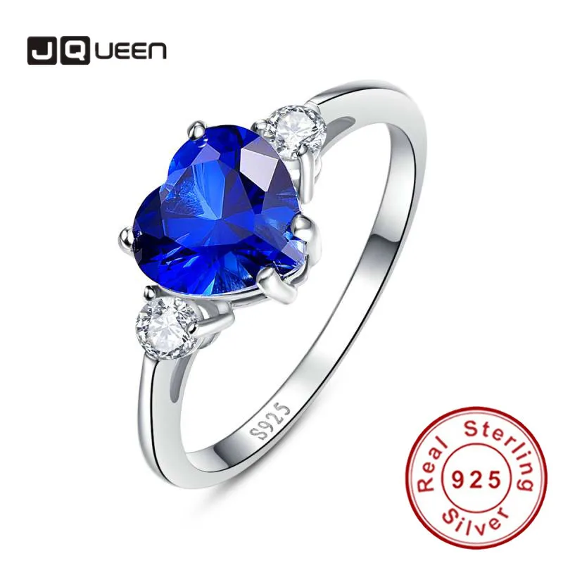 S925 кольцо с сапфиром для женских модных украшений кольца 2.25Ct натуральная 925 пробы