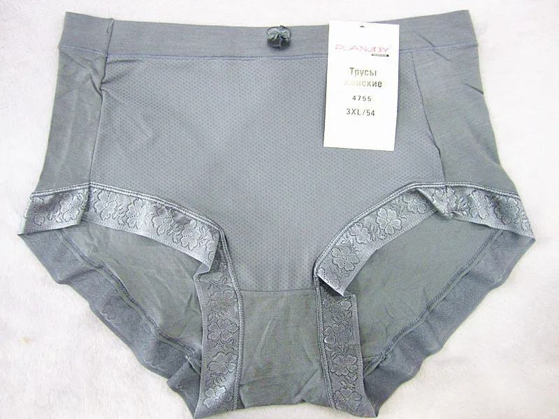 1 Дышащие женские трусы из модала и хлопка, увеличивающие объем талии - Color: 1