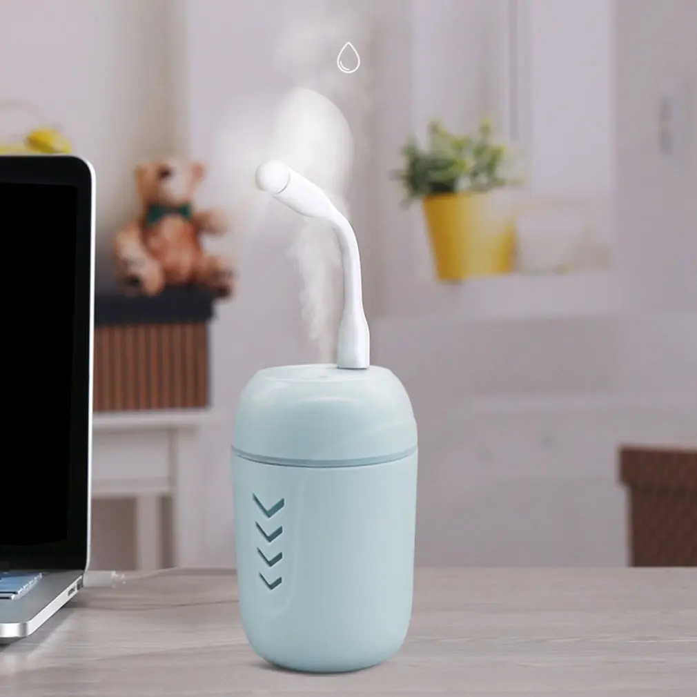 Creative Three-In-One Usb Humidifier With Small Fan Night Light Humidifier Beauty Water Meter Professional