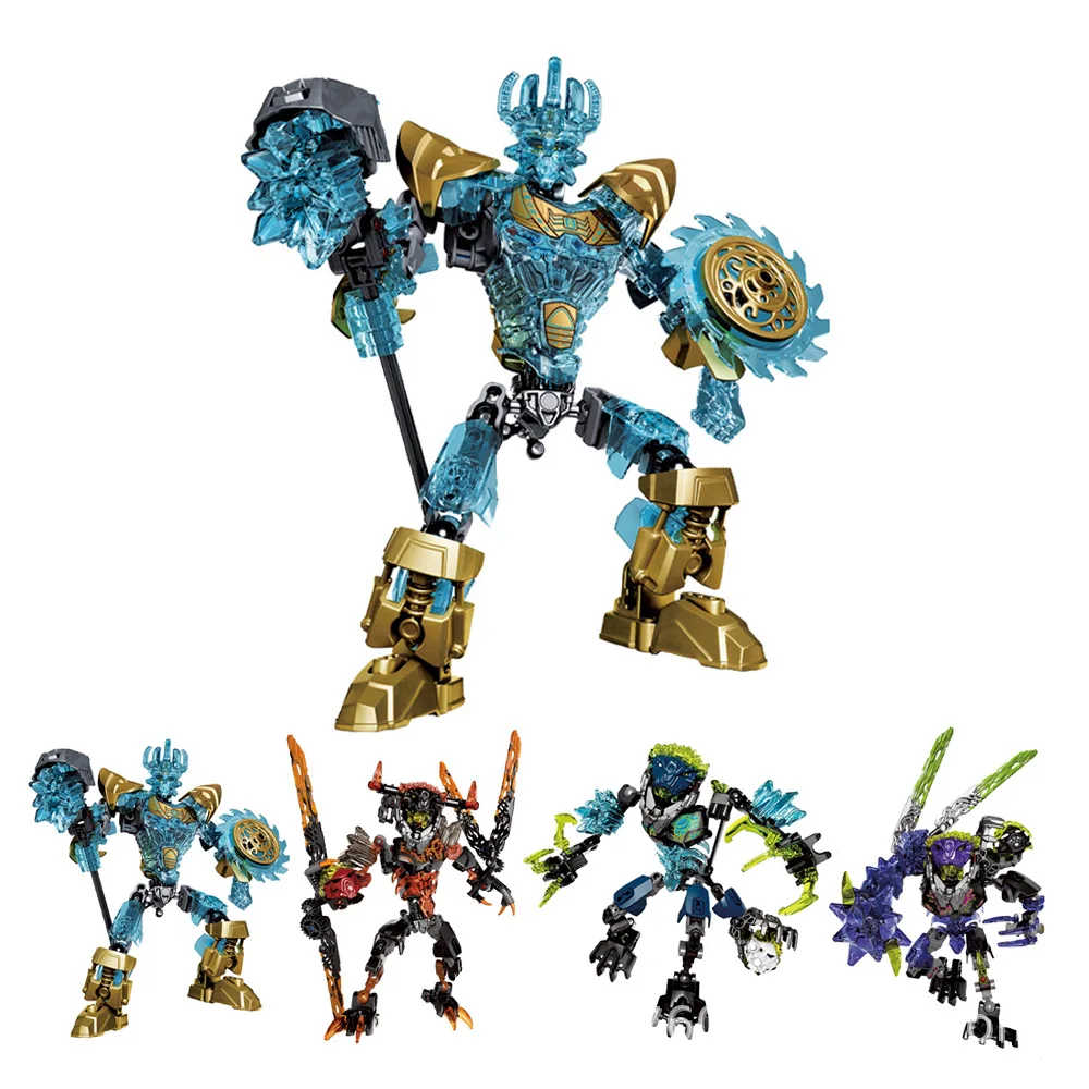 

KSZ 613-1 Biochemical Warrior Bionicle Ekimu the Mask Maker Building Block Toys Compatible With Bela Bionicle 71312 B767