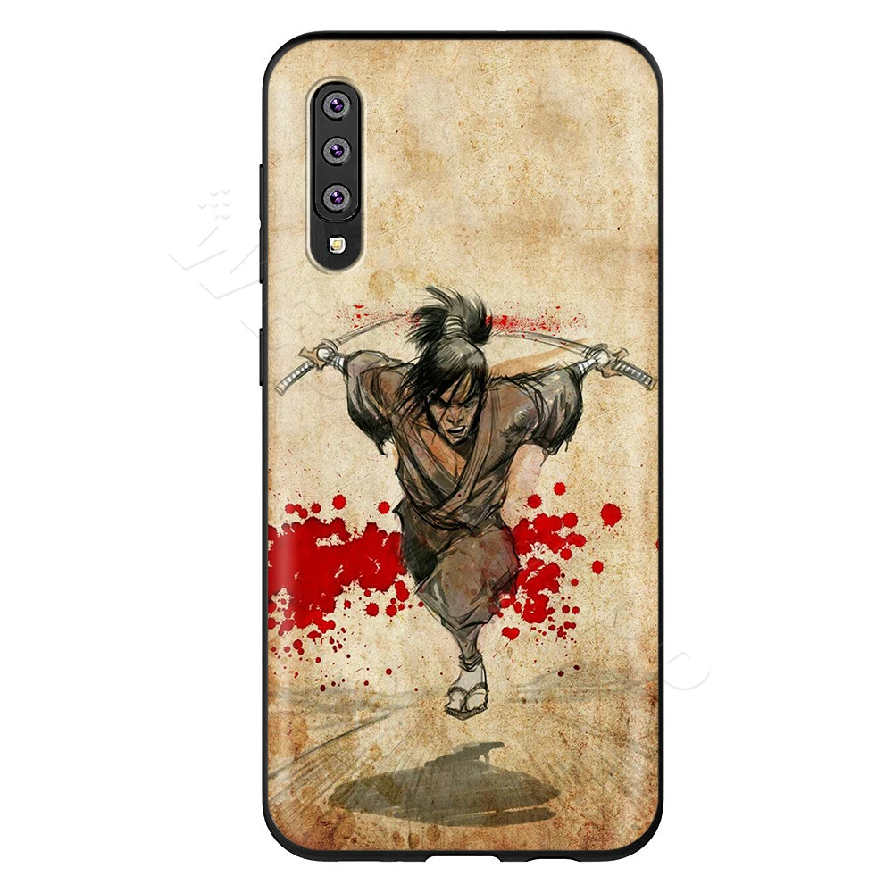Webbedepp Японии Самурай Ниндзя чехол для samsung Galaxy S7 S8 S9 S10 Edge Plus Note 10 8 9 A10 A20 A30 A40 A50 A60 A70