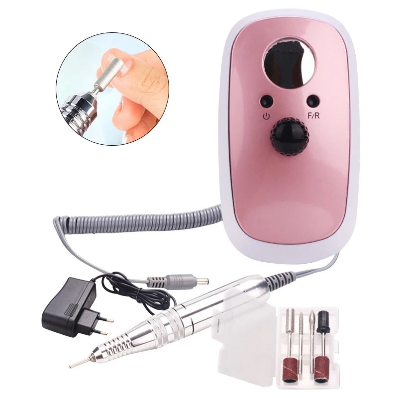 

Electric Nail Drill Bits Machine for Manicure 25000rpm Rechargeable Mill Cutter Nail Art Sanding File Pedicure Cutters Tools