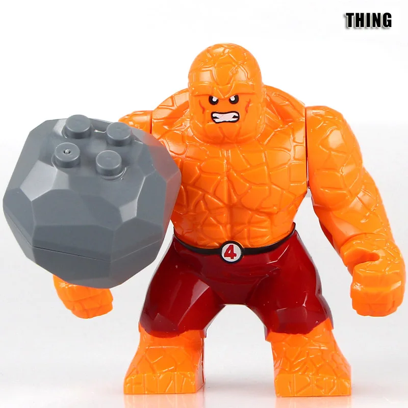 Серый 20 шт./партия Большой размер Зеленый Фонарь Kilowog Thanos Carnage Venom Супер Герои экшн строительные блоки игрушки для детей - Цвет: Серый