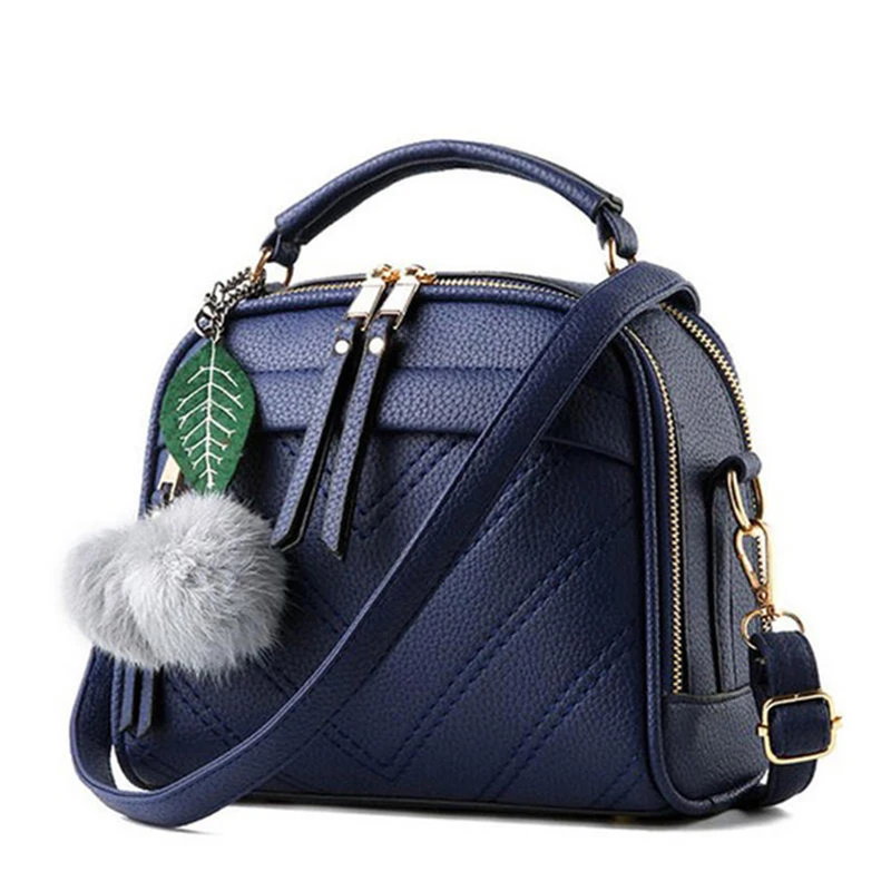 

Hot Sale Casual Women Messenger Bag With Soft Fur Handbag Leather Women Bags High Quality Crossbody Shoulder Bag For Lady YF506