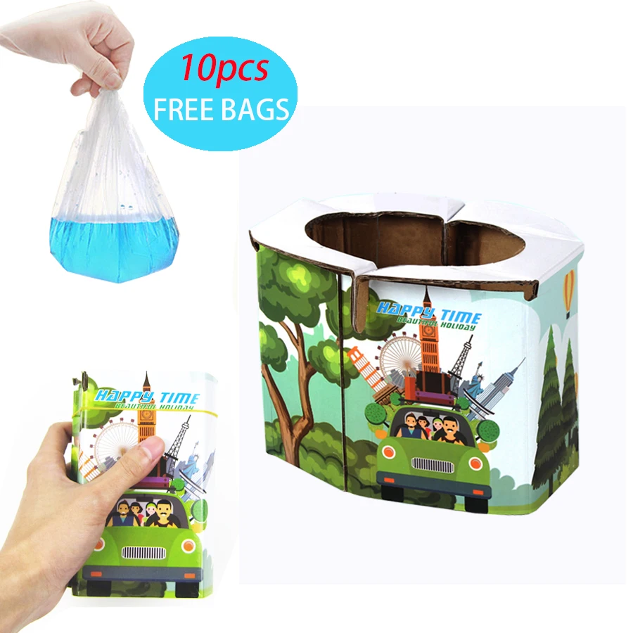 Potty-Seat Toilet-Training Emergency-Potties Foldable Travel Baby Child with Free-Bags