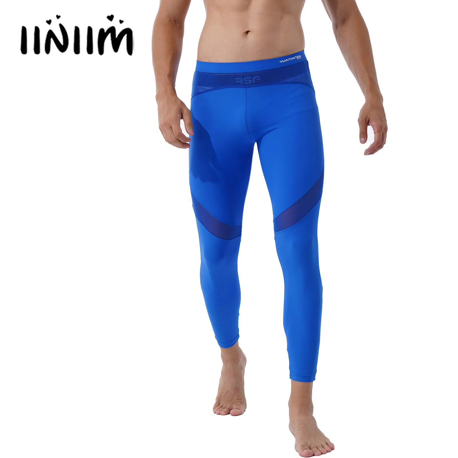 Hombre pura malla Pantalones deportes pantalones apretados hacer ejercicios de entrenamiento pantalones casuales transpirable Mediados de cintura pantalones de Yoga y para correr - AliExpress Ropa de hombre