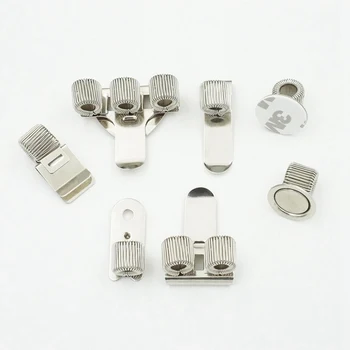 

1 Pc Single/Double/Triple Hole Metal Spring Pen Holder With Pocket Clip Doctors Nurse Uniform Pen Holders