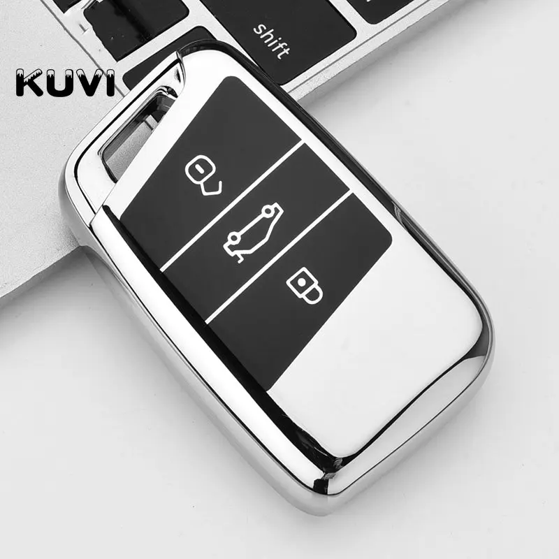 Soft TPU Car Remote Key Case Cover Holder Shell Fob For Volkswagen VW Magotan Passat B8 For Skoda Superb A7 Accessories key case cover,key case,car key shell,remote control case cover