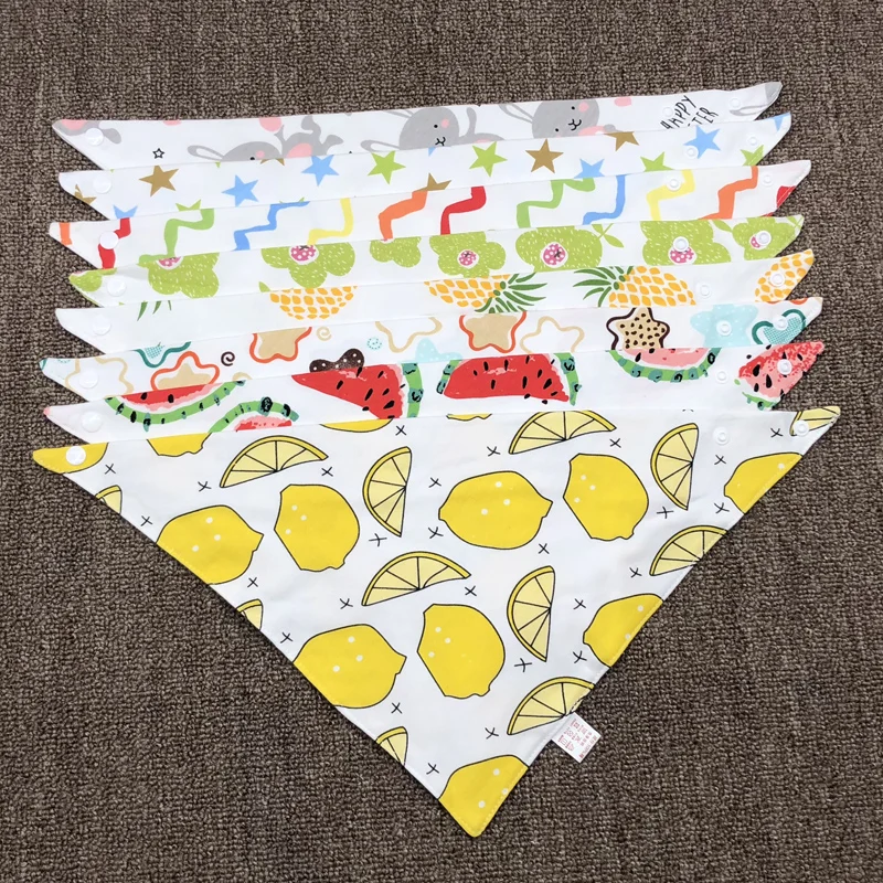 Baby Cotton Bibs Feeding Smock Triangle Bandana Apron Infant Burp Cloths Saliva Towel Baby Girls Eating Accessory Baby Stuff