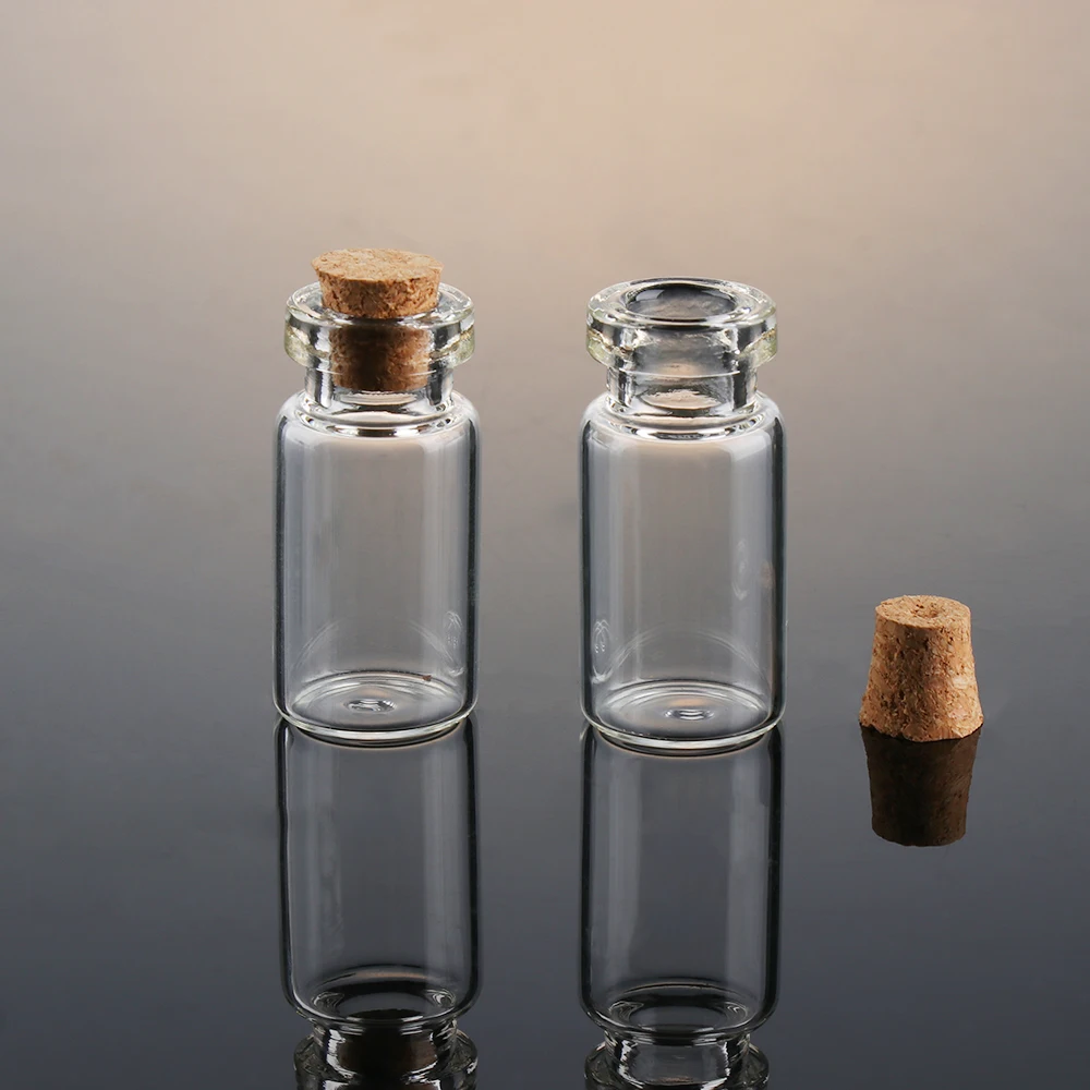 5 шт. мини пробковая заглушка пробка прозрачное стекло сообщение маленькие бутылки маленькие контейнеры пустые прекрасные прозрачные флаконы декоративные поделки