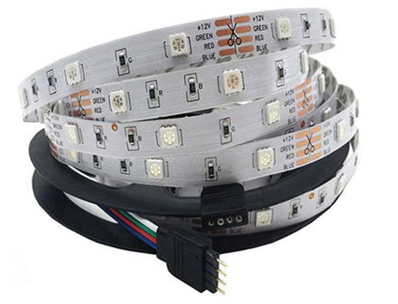 Светодиодный светильник 2835 SMD RGB лента 5 м 10 м 15 м 20 м DC12V 3528 5050 Гибкая RGB Светодиодная лента e лента Диод+ WiFi контроллер+ адаптер