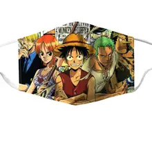 Máscara de Cosplay de ONE PIECE, mono D Luffy Roronoa Zoro, símbolo de Calavera, para adolescentes y adultos, mascarilla lavable a prueba de polvo para fiesta de Halloween