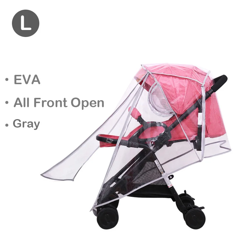 Waterproof Transparent Baby Stroller Rain Cover with Zipper Access