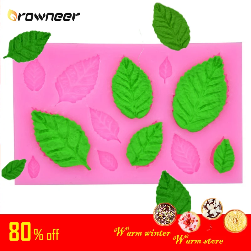 1 шт. силиконовая форма для сугаркрафта листья выпечки торта помадка украшения