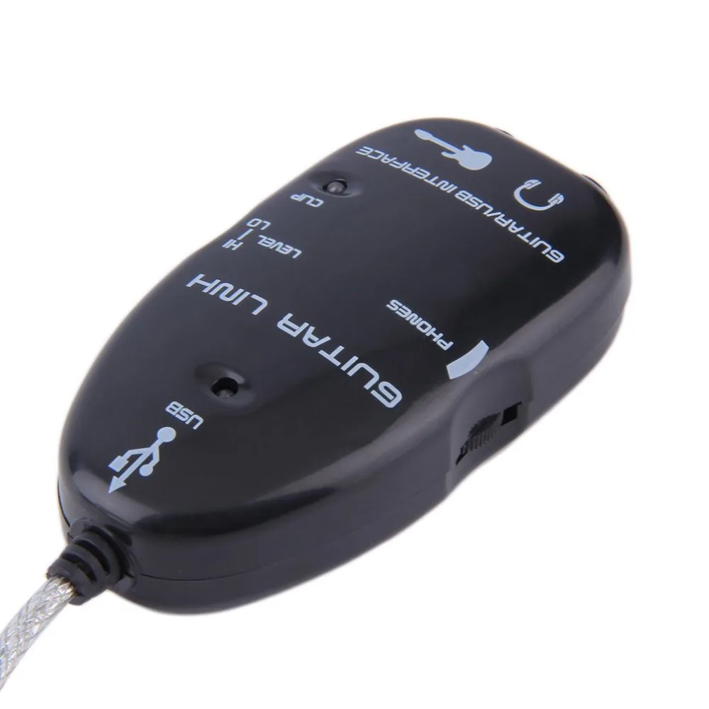 Электрическая гитара ссылка USB аудио кабель интерфейс Guitarlink привести к компьютеру для ПК MAC MP3 запись XP с программным обеспечением драйвера горячая распродажа