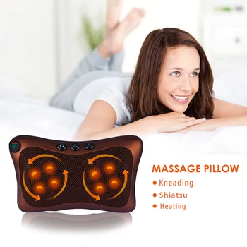 

Electric Neck Massager Shiatsu Kneading Pillow Shoulder Back Body Massage Body Relaxation Pain Relief Massager Home Car Use