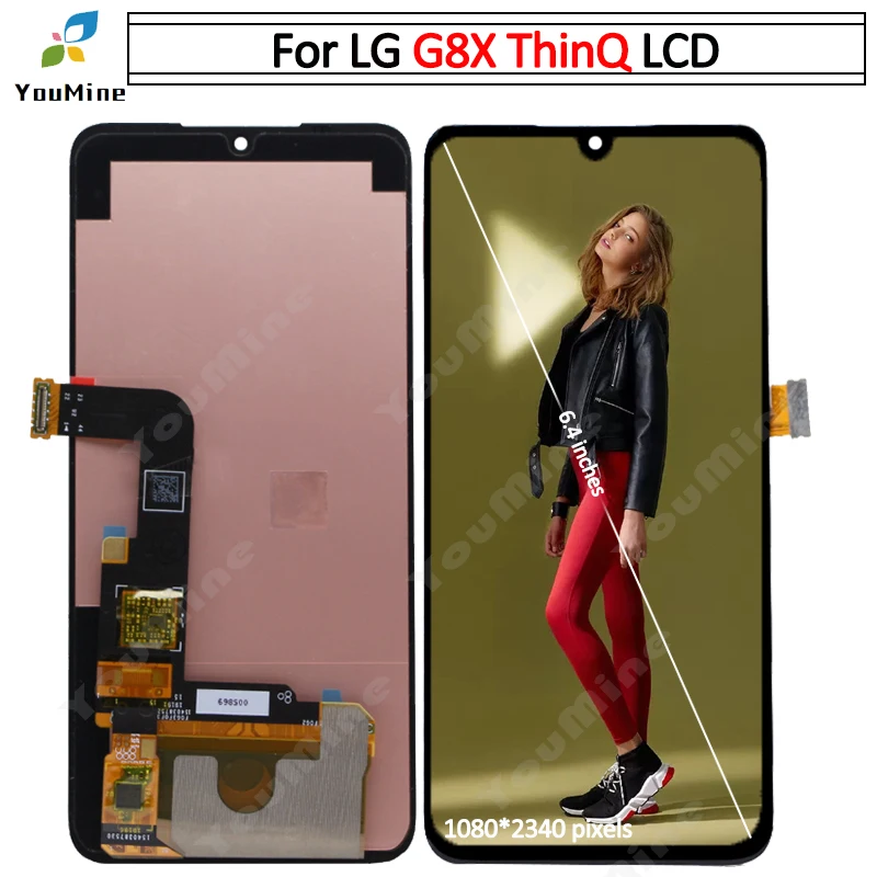 

6.4" for LG G8X ThinQ G810 LCD G8X Display Screen Touch Digitizer Assembly Replacement For LG G8X LCD 1080*2340