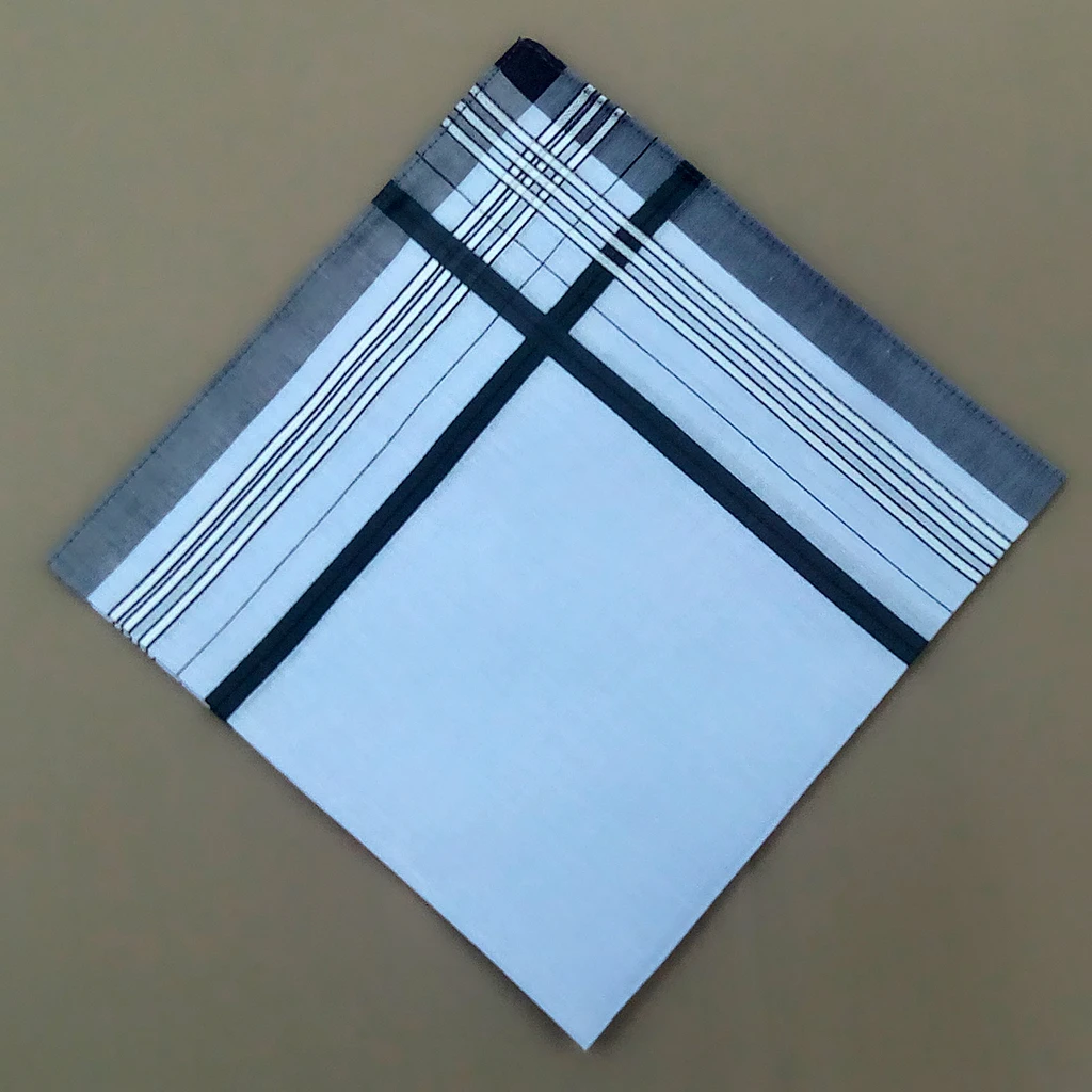 12 шт мужской мулит полосатый носовой платок Карманный квадратный Hanky вечерние Хлопок Смесь 38*38 см