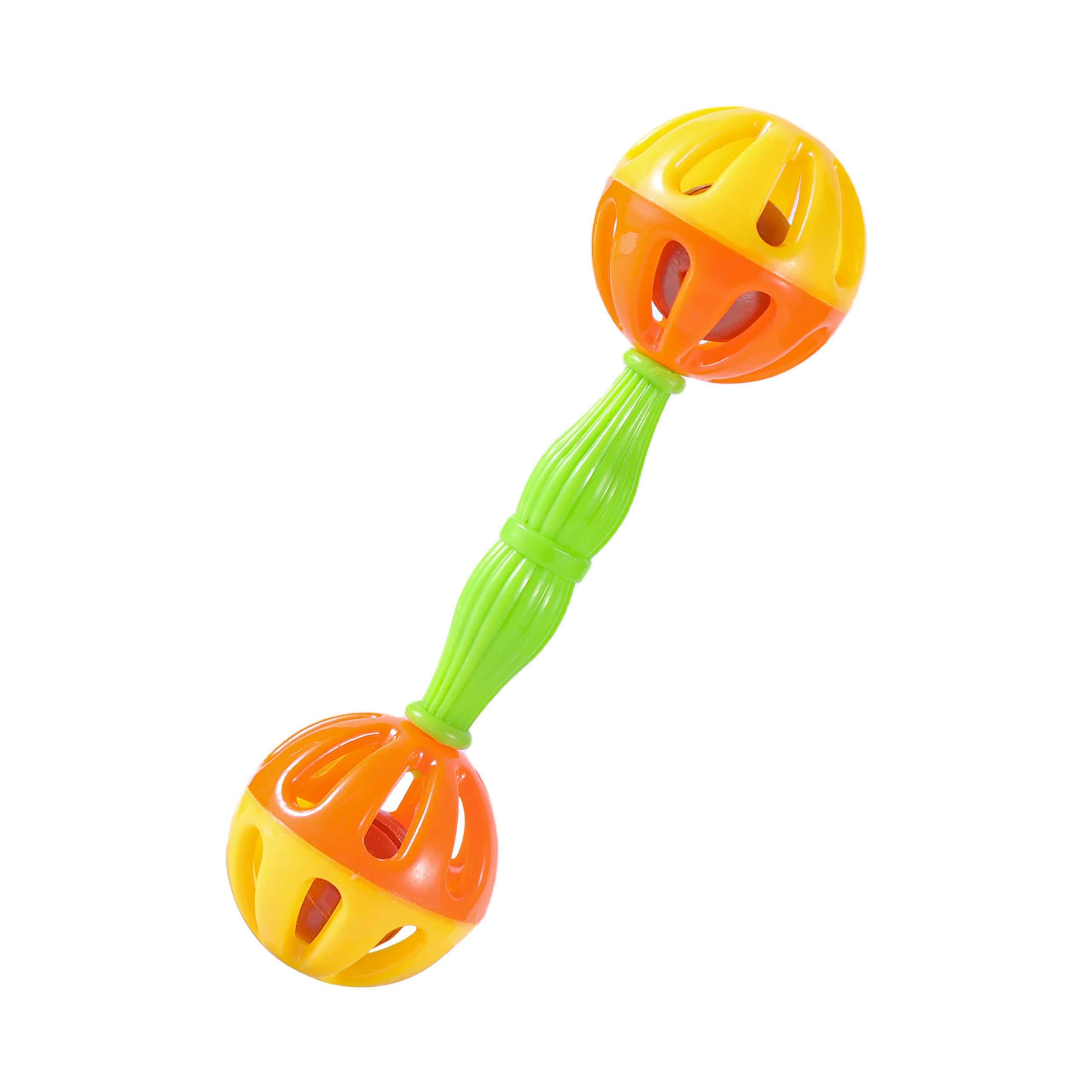 Parrot Toy Bird Toy Parrot Toy Creative Rattle Bite Resistant Bird Bite Toy Parrot Chewing Training Double-head Bell Ball 1Pc