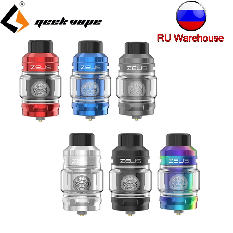 Бак Geekvape Zeus sub ohm 2 мл/5 мл с сетчатыми катушками Z1 Z2 испаритель 810 дрип тип vs zeus x /Cerbrus