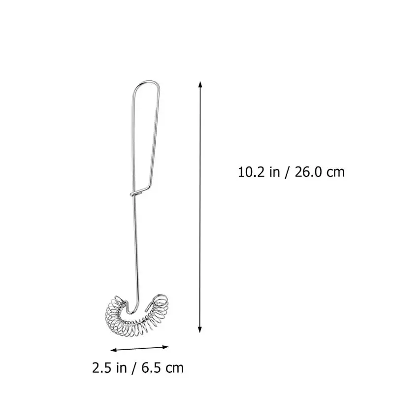 4Pcs Stainless Steel Practical Manual Convenient Spring Coil Egg Stirrer Kitchen Gadgets Egg Beaters Egg Whisk for Bakery Home