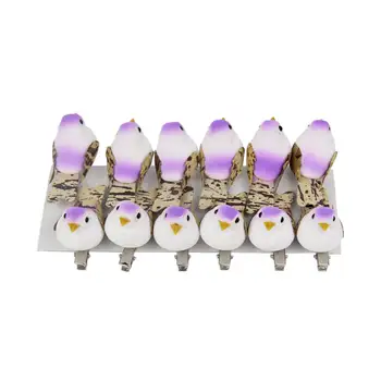 

Artificial Sparrow Simulation Foam Bird Feather Ornaments DIY Craf Mini Bird
