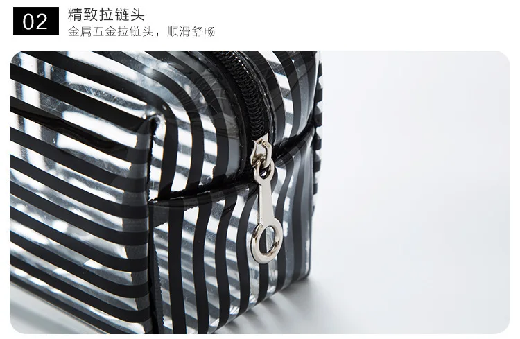 Bufan Cute Online Celebrity Wash Bag Transparent PVC Waterproof Cosmetic Bag Large Capacity Cosmetics Storage Bag