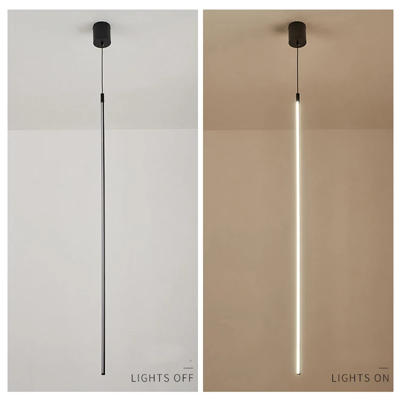 luminária suspensa, simples, nórdica, para sala de