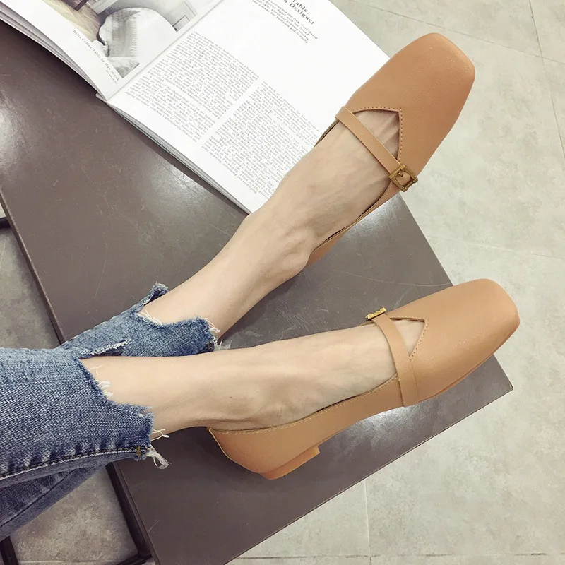 

Online Celebrity Retro Grandma Shoes Women's Spring And Summer New Style round Flat Shoes Soft Bottom Single Korean-style Studen